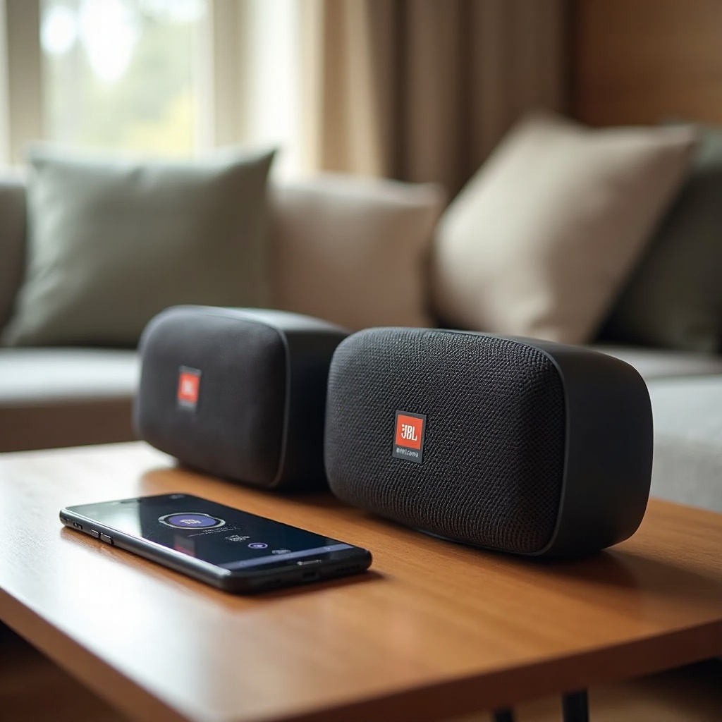 paano i-sync ang 2 JBL speakers