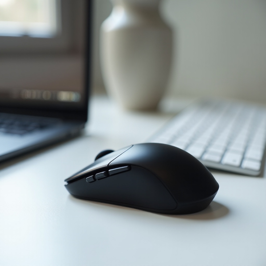 wireless na mouse na may mga side button
