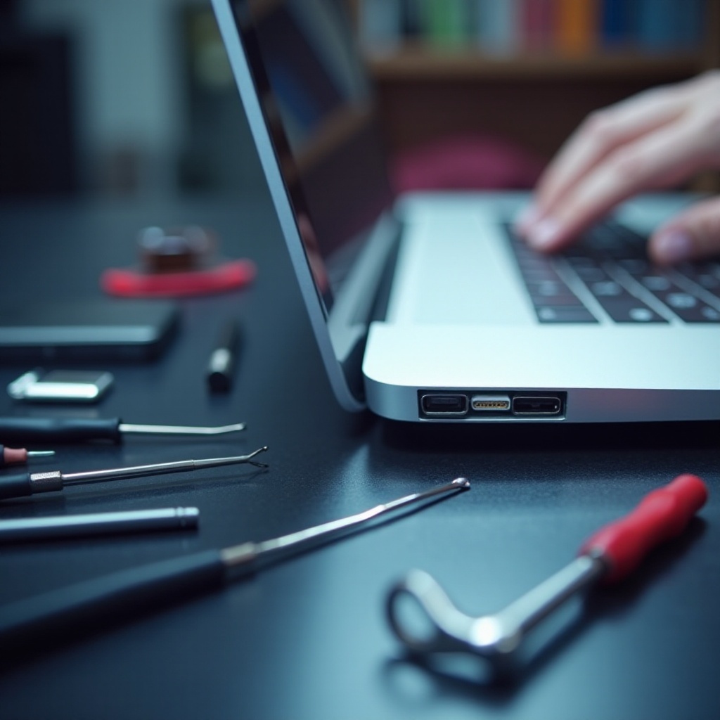 dokovací konektor nefunguje s macbookem, zapíná se a vypíná