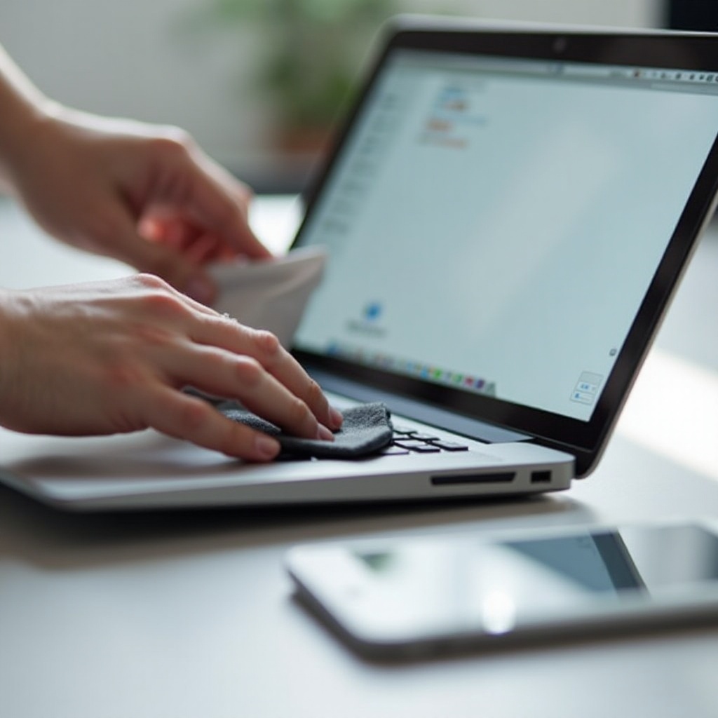 هل يمكنني استخدام مناديل الأطفال لتنظيف شاشة جهاز MacBook الخاص بي؟