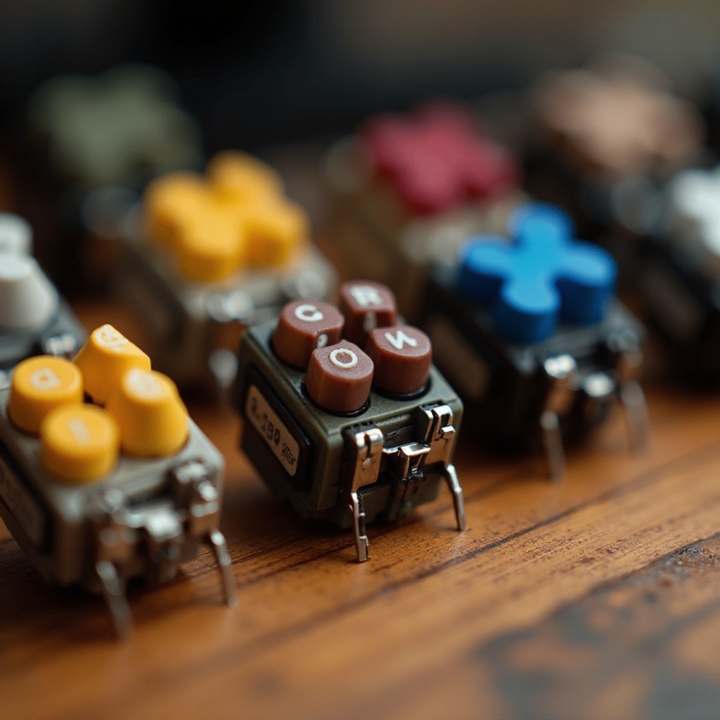 tipos de interruptores de teclado mecánico
