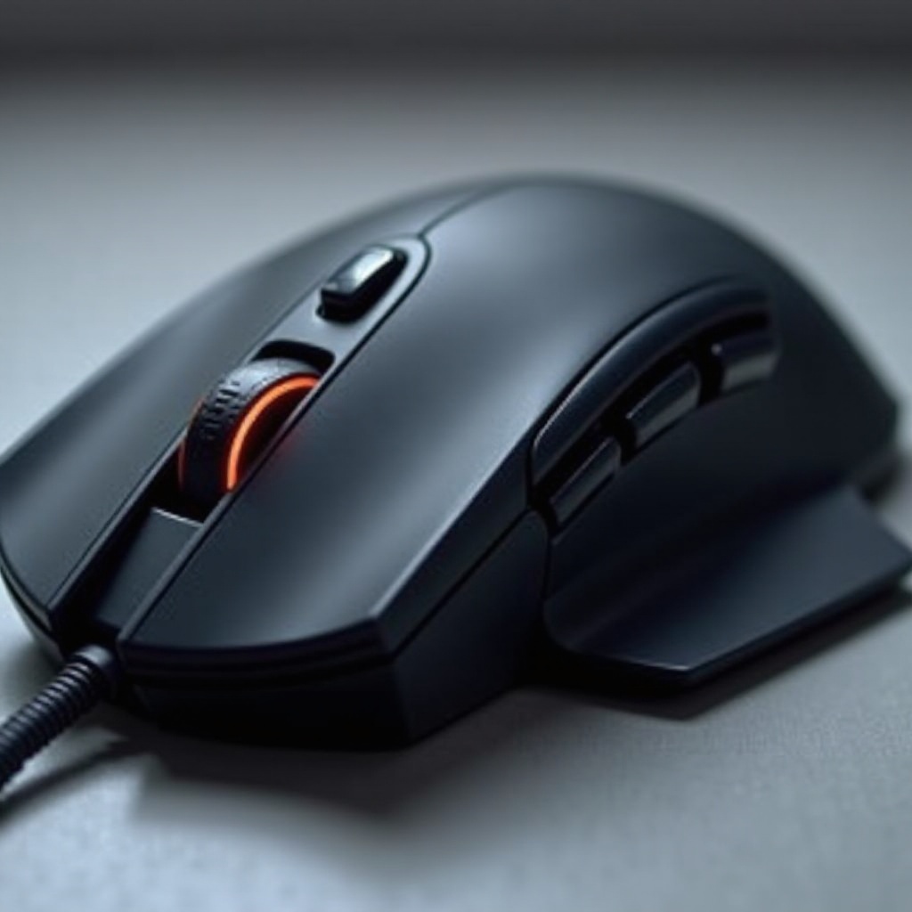 ratón para juegos con 3 botones laterales