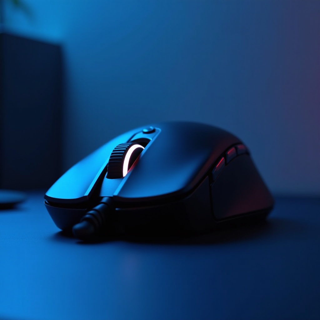 gaming mouse na may pahingahang hinlalaki