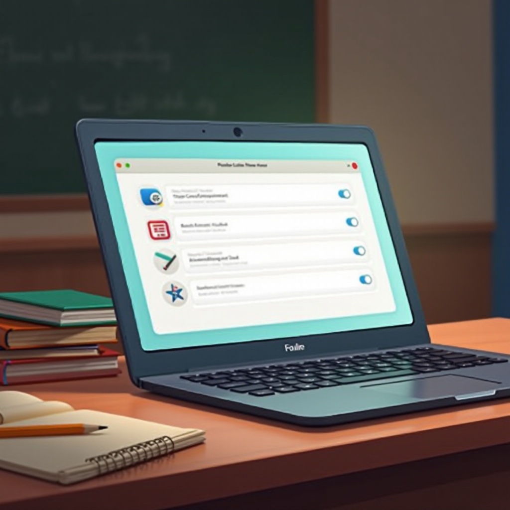 jak odebrat školní registraci Chromebooku