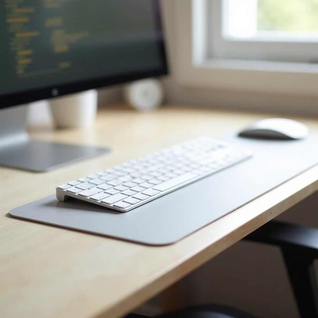 teclado con panel táctil
