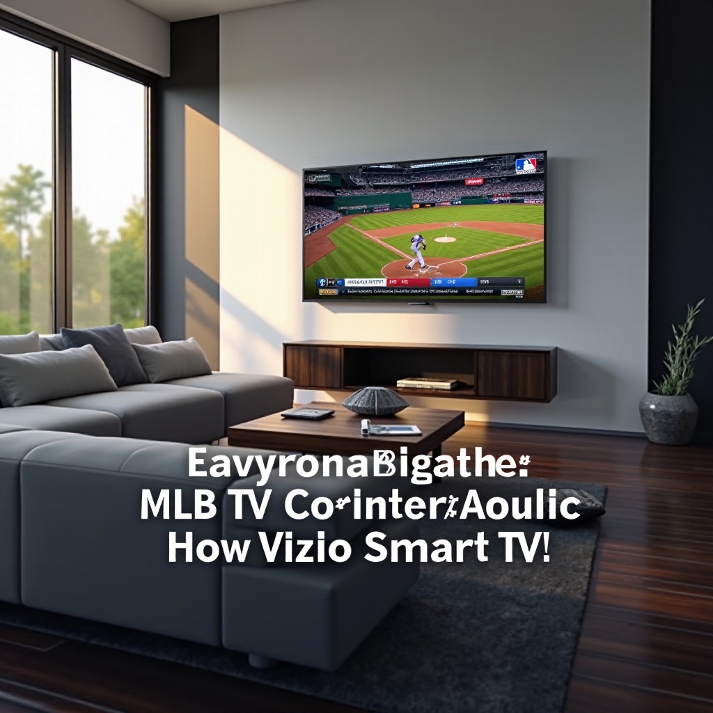 jak sledovat MLB TV na televizi Vizio Smart