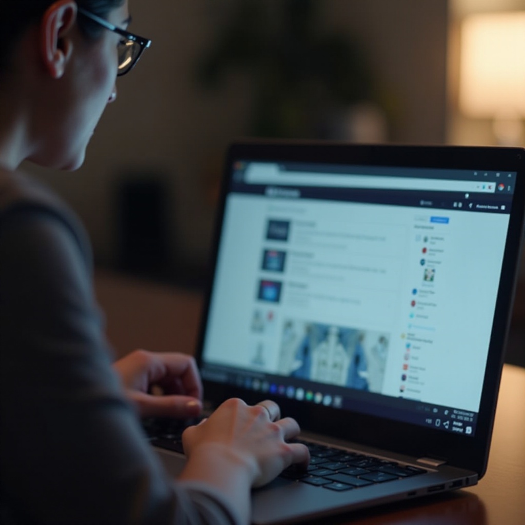No puedo desplazarme hacia abajo en algunos sitios web en Chrome en Chromebook