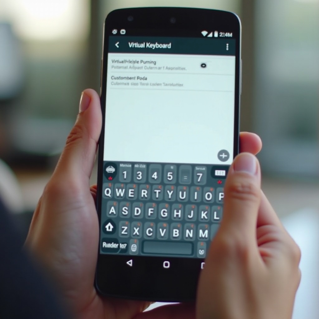 حجم لوحة مفاتيح أندرويد